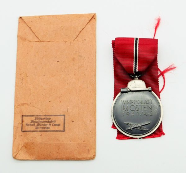 Medaille Winterschlacht im Osten 1941/42 - Hersteller 100 (Rudolf Wächtler & Lange, Mittweida) – Bild 2