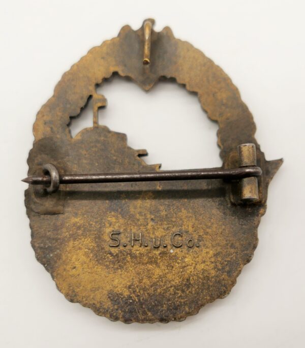 Zerstörer Kriegsabzeichen - Hersteller S.H.u.Co (Sohni, Heubach & Co., Oberstein) – Bild 2