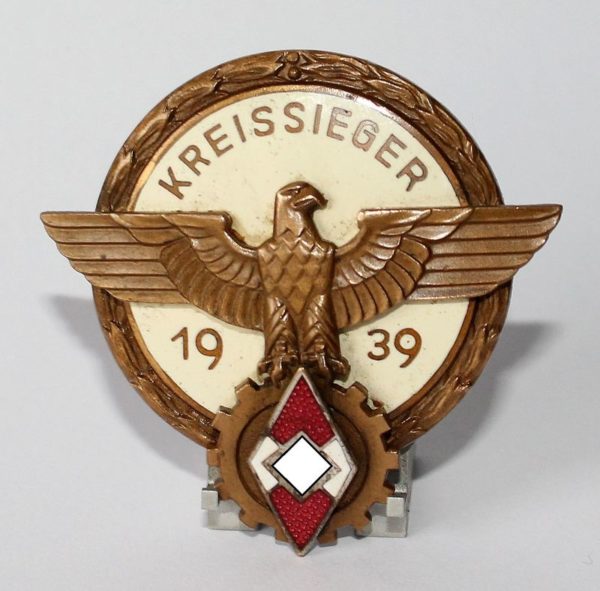 HJ Kreissieger im Reichsberufswettkampf 1939 - Hersteller August G. Tam, Gablonz