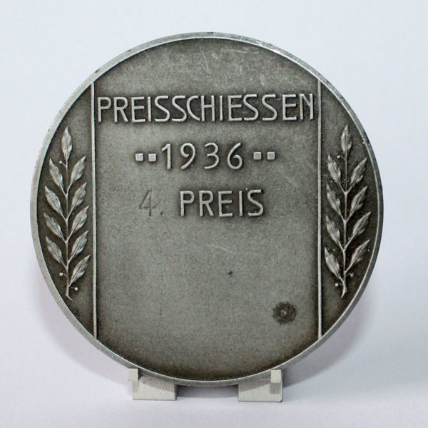 Nicht tragbare Plakette - Preisschiessen 1936 - 4. Preis – Bild 2