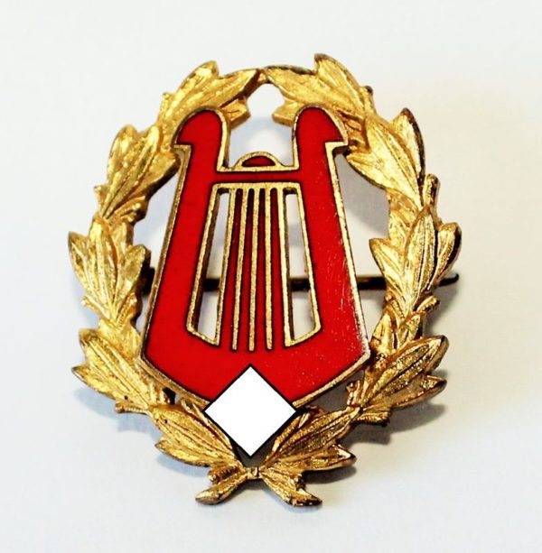 Goldene Ehrennadel Reichsverband für Volksmusik - Hersteller Gustav Brehmer, Markneukirchen