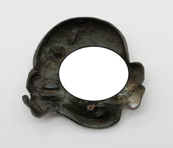Totenkopf für die Schirmmütze der SS - Bodenfund - Cupal - RZM und 499/41 – Bild 2