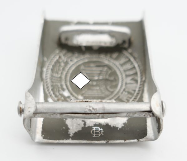 Koppelschloss Wehrmacht - Aluminium - Hersteller GB (Gustav Brehmer, Markneukirchen) – Bild 3