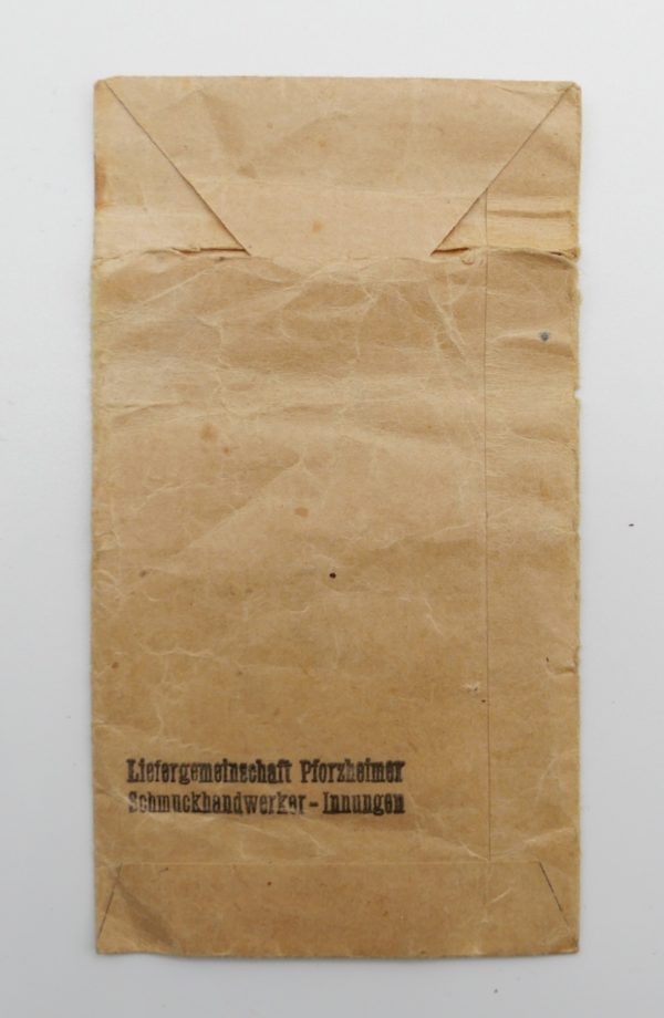 Verleihungstüte zum Kriegsverdienstkreuz 2. Klasse - Liefergemeinschaft Pforzheimer Schmuckhandwerker - Innungen – Bild 2