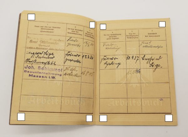 Erkennungsmarke der Kriegsmarine N. 1216/38 S - Mit dabei das Arbeitsbuch des Mannes - EKM - Dogs Tag – Bild 6