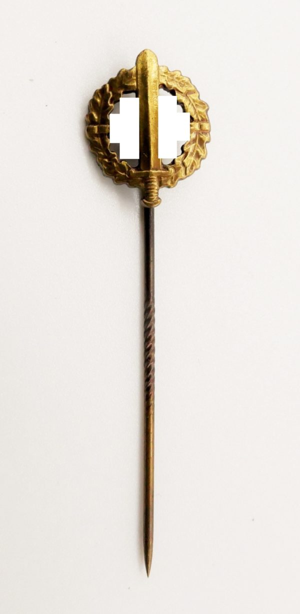 16 mm Miniatur zum SA Sportabzeichen Bronze - Hersteller 6 (Fritz Zimmermann, Stuttgart) – Bild 2