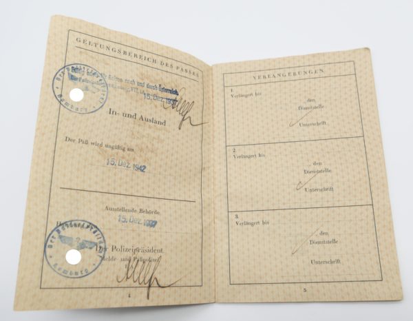 Reisepass eines Lehrers - Deutsches Reich 1937 – Bild 4