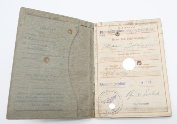 Wehrpass eines Landsturm Angehörigen – Bild 2