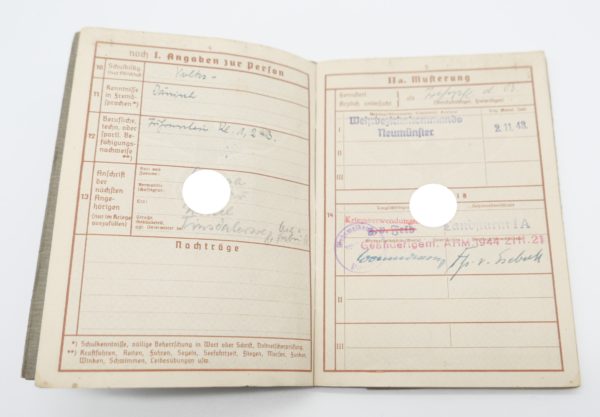 Wehrpass eines Landsturm Angehörigen – Bild 4