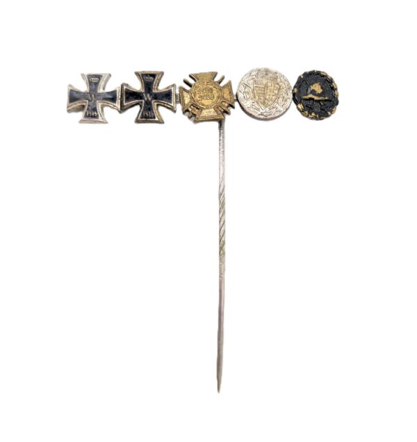 Miniatur Ordenspange - Eisernes Kreuz 1. Und 2. Klasse - FEK - Ungarn - Verwundetenabzeichen - EK - VWA – Bild 2