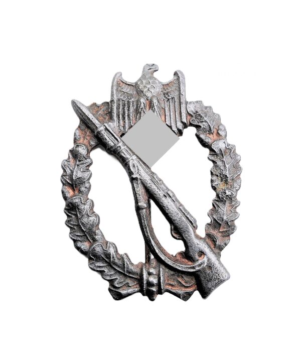 Infanterie Sturmabzeichen Silber - Hersteller Wiedmann - BARREL HINGE Variante - ISA - Eins der wenig bekannten Exemplare
