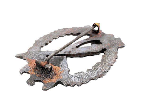 Infanterie Sturmabzeichen Silber - Hersteller Wiedmann - BARREL HINGE Variante - ISA - Eins der wenig bekannten Exemplare – Bild 5