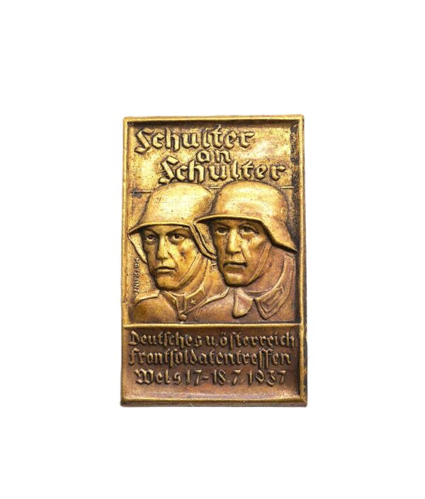 Abzeichen - Schulter an Schulter - Deutsches und Österreich Frontsoldatentreffen