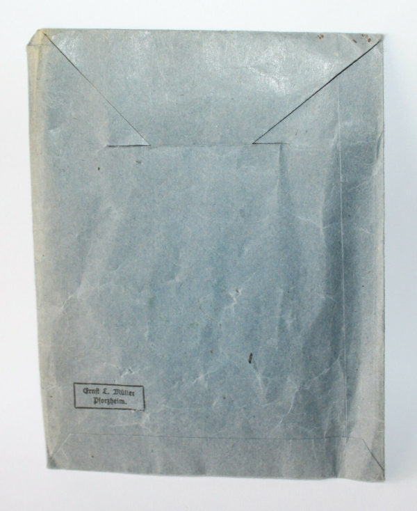Verleihungstüte zum Eisernen Kreuz 2. Klasse - Hersteller Ernst L. Müller, Pforzheim – Bild 2