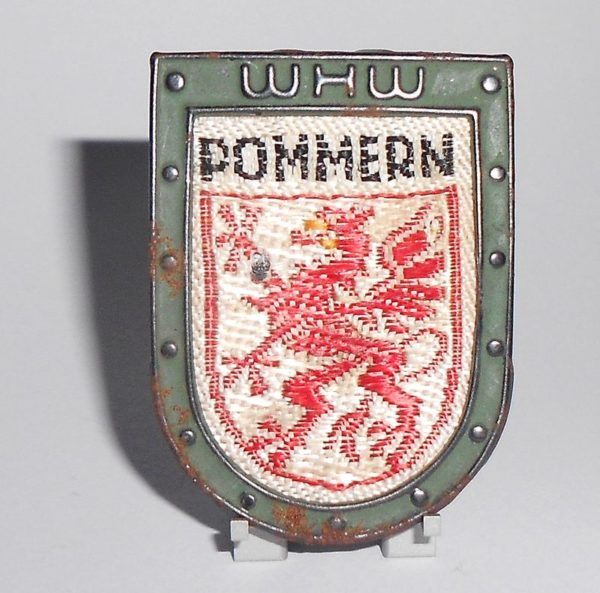 WHW Winterhilfswerk Grenzlandwappen Pommern