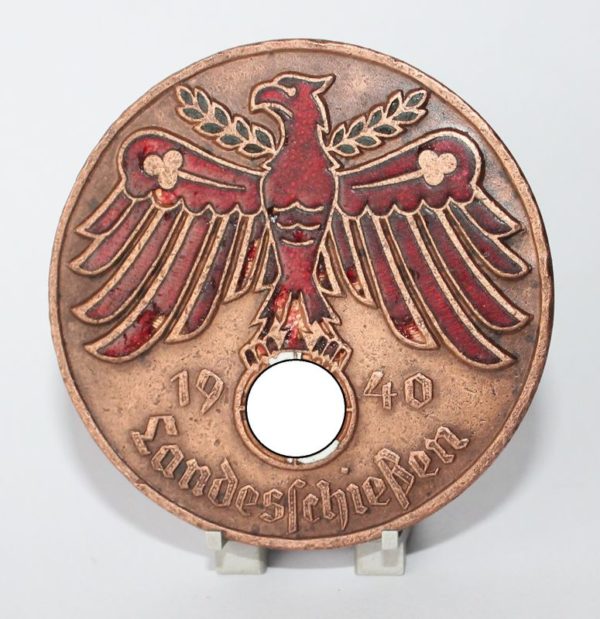 Abzeichen Landesschießen 1940 - Hersteller Carl Poellath, Schrobenhausen