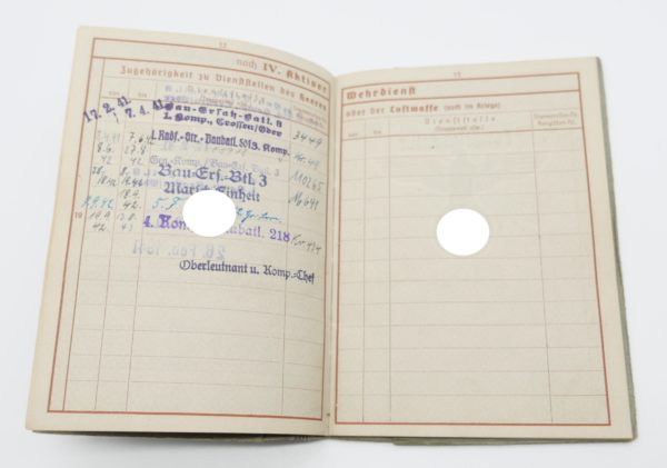 Wehrpass eines Gefreitenen der Ersatz - Reserve – Bild 5