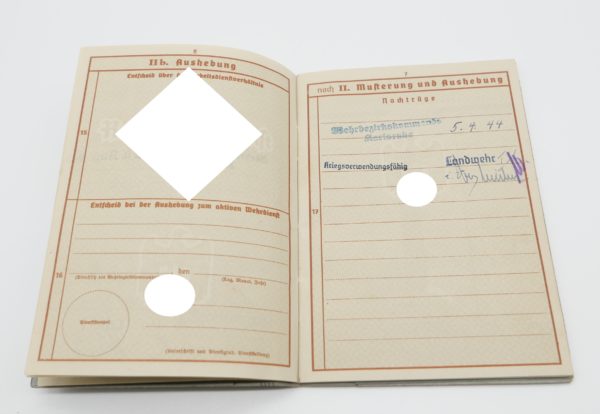 Wehrpass - Heer Inf. Reg. 109/10 – Bild 4