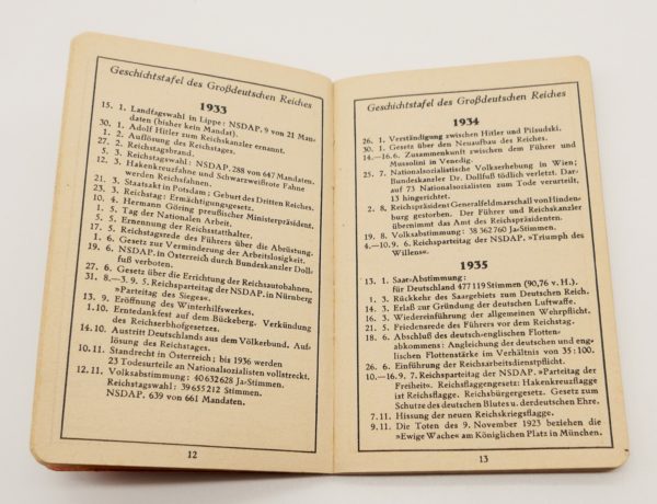 Taschenbuch Großdeutschland - Geschichtstafel - Deutschlands Wehrmacht - Weltatlas – Bild 3