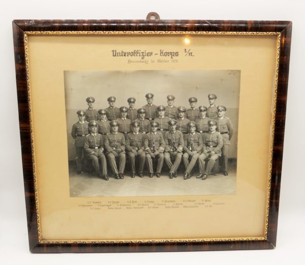 Foto des Unteroffizier Korps 1/17 Braunschweig 1929 - Mit Rahmen