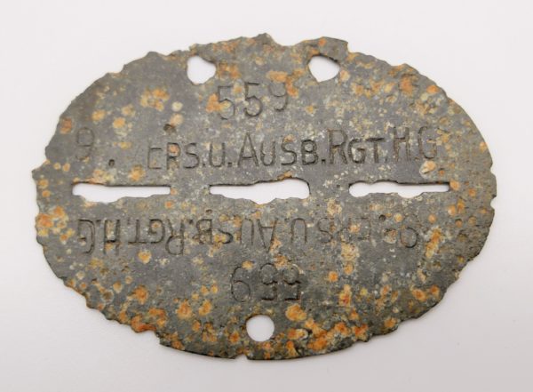 Erkennungsmarke Luftwaffe - Ers. u. Ausb. Rgt. H.G (Hermann Göring) - Bodenfund