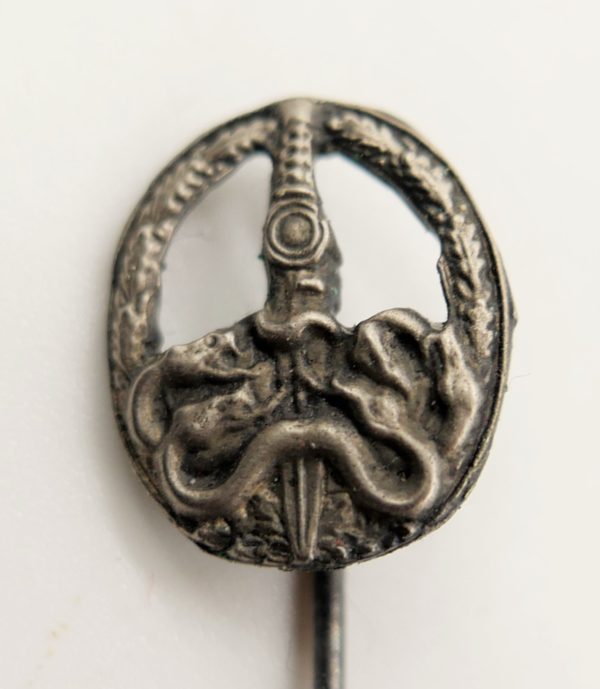 15 mm Miniatur zum Bandenkampfabzeichen Silber - 57er Ausführung