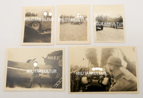5 private Fotos der Ankunft Adolf Hitlers in Langemarck