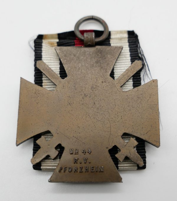 Ehrenkreuz für Frontkämpfer 1914 - 1918 - Hersteller No 44 R.V. Pforzheim – Bild 2