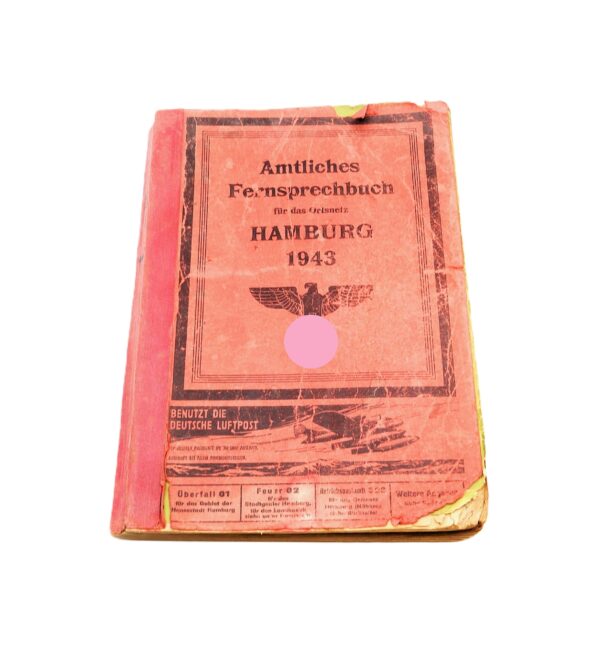 Amtliches Fernsprechbuch Teil 1 - Für das Ortsnetz Hamburg 1943 - Telefonbuch - Telefon