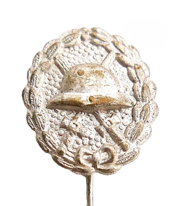 19 mm Miniatur zum Verwundetenabzeichen Silber - 1. Weltkrieg - Hohlprägung - VWA