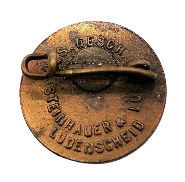 16 mm Miniatur - Deutsches Reiterabzeichen Bronze ab 1957 - Hersteller Steinhauer & Lück, Lüdenscheid – Bild 2