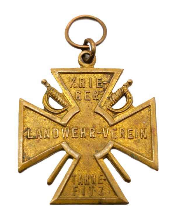 Abzeichen - Ehrenkreuz Landwehr - Kriegerverein Tarnefitz - Hersteller Fr. Reinecke, Hannover