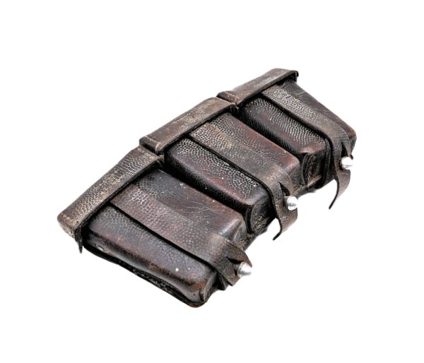 Patronentasche K 98 - Hersteller Otto Koberstein - Truppenstempel 3.E./J.R.3. - Munition - Tasche