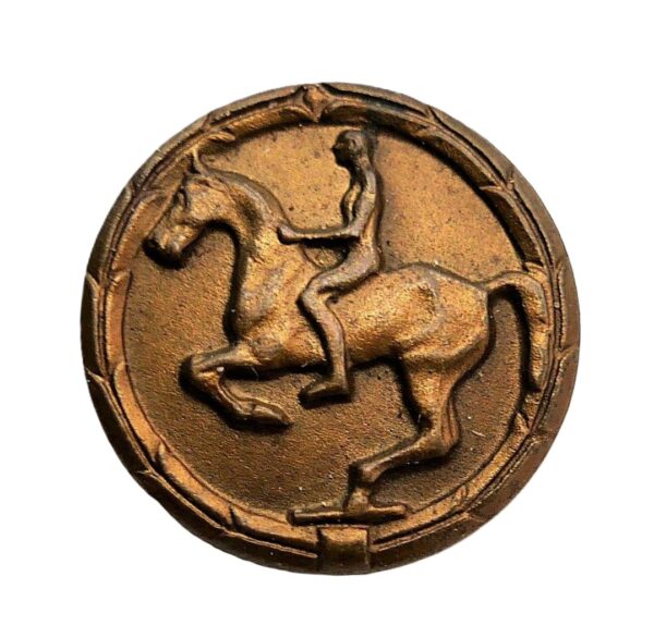 16 mm Miniatur - Deutsches Reiterabzeichen Bronze ab 1957 - Hersteller Steinhauer & Lück, Lüdenscheid