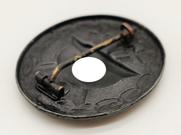 Verwundetenabzeichen Schwarz - Deschler/Wiedmann Design - Seltene Zink Ausführung – Bild 6