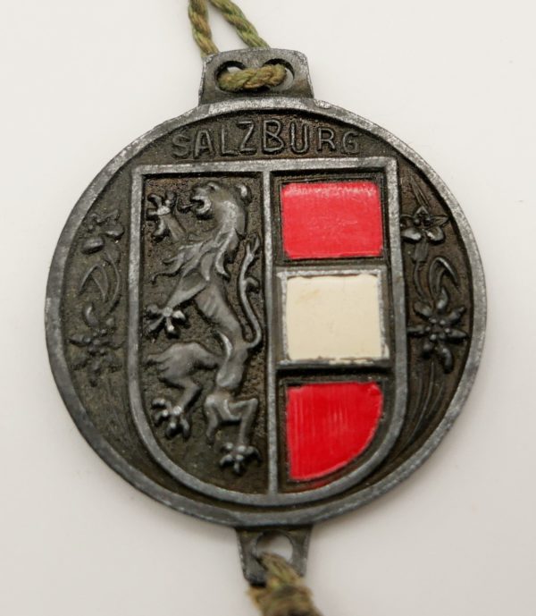 Ullr - Glücksbringer eines Gebirgsjäger - Rückseitig das historische Wappen des Landes Salzburg – Bild 3