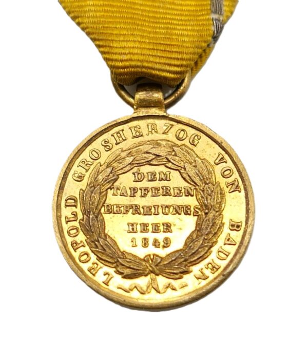 17 mm Miniatur zur Gedächtnismedaille für 1849 - Baden – Bild 3