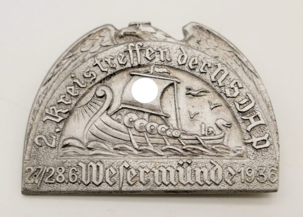 Abzeichen - 2. Kreistreffen der NSDAP Wesermünde 27./28.6.1936