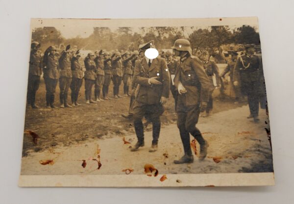 Agfa Postkarte - Adolf Hitler - Frontbesuch mit verletzten General von Briesen