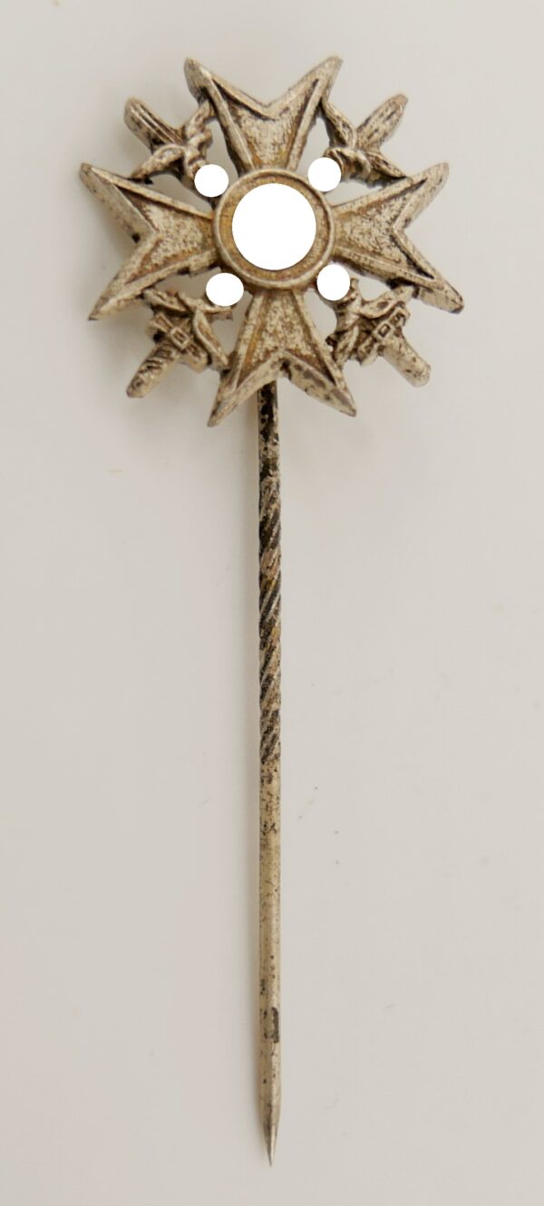 16 mm Miniatur zum Spanienkreuz mit Schwertern - Silber – Bild 2