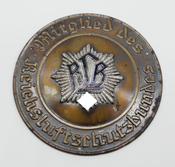 RLB Türplakette - Mitglied des Reichsluftschutzbundes