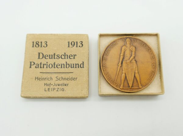 Medaille - Deutscher Patriotenbund 1813 -1913 - In der orginal Schachtel