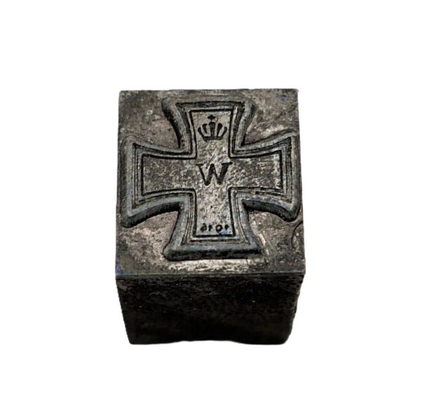 Eisernes Kreuz 1914 - Druckbuchstabe - Druckerei - Stempel - Letter - Buch- oder Zeitungsdruck