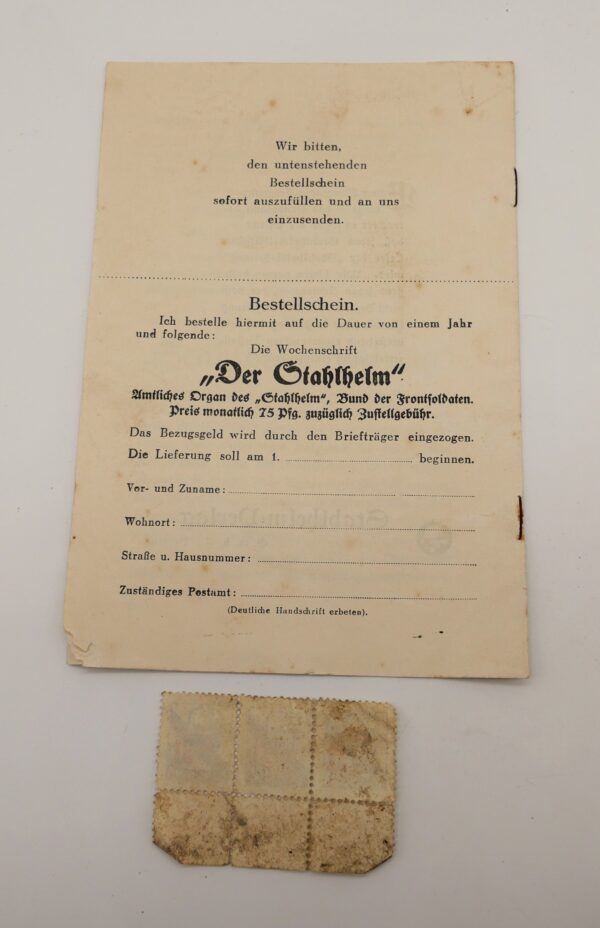 Werbung vom Stahlhelm Verlag - Stahlhelmbund – Bild 2