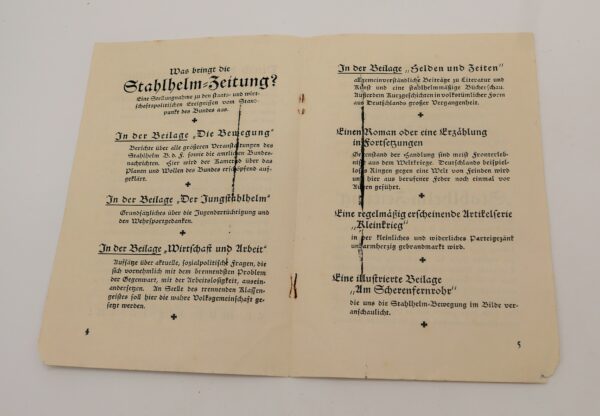 Werbung vom Stahlhelm Verlag - Stahlhelmbund – Bild 3