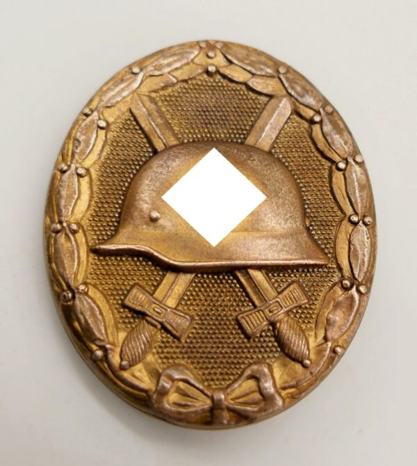 Verwundetenabzeichen Gold - Buntmetall