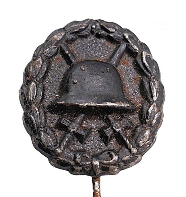 23 mm Miniatur zum Verwundetenabzeichen Schwarz - 1. Weltkrieg - VWA