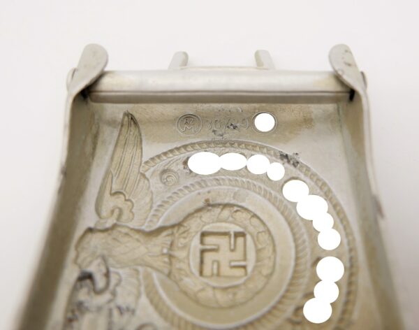 SS Aluminium Koppelschloss für Mannschaften - RZM 36/39 (Overhoff & Cie Lüdenscheid) – Bild 5