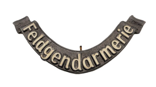 Schriftzug "Feldgendarmerie" - Seltenes Ersatzteil für den Ringkragen – Bild 2