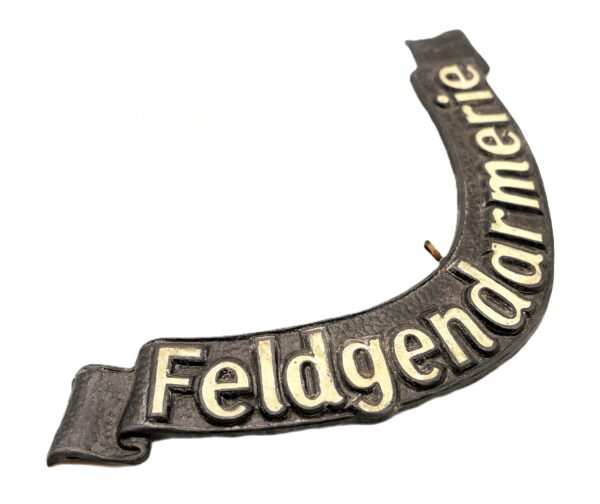 Schriftzug "Feldgendarmerie" - Seltenes Ersatzteil für den Ringkragen